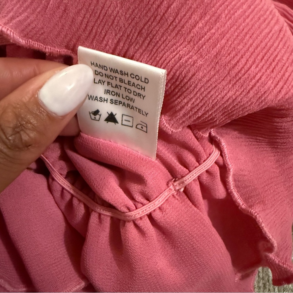 TULAROSA Pink Off-Shoulder Ruffle Top - Picture 4 of 8